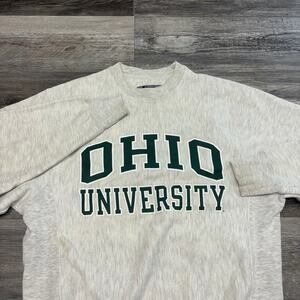 Vintage Y2K Champion Ohio University Heather Gray Men S Reverse Weave Sweatshirt